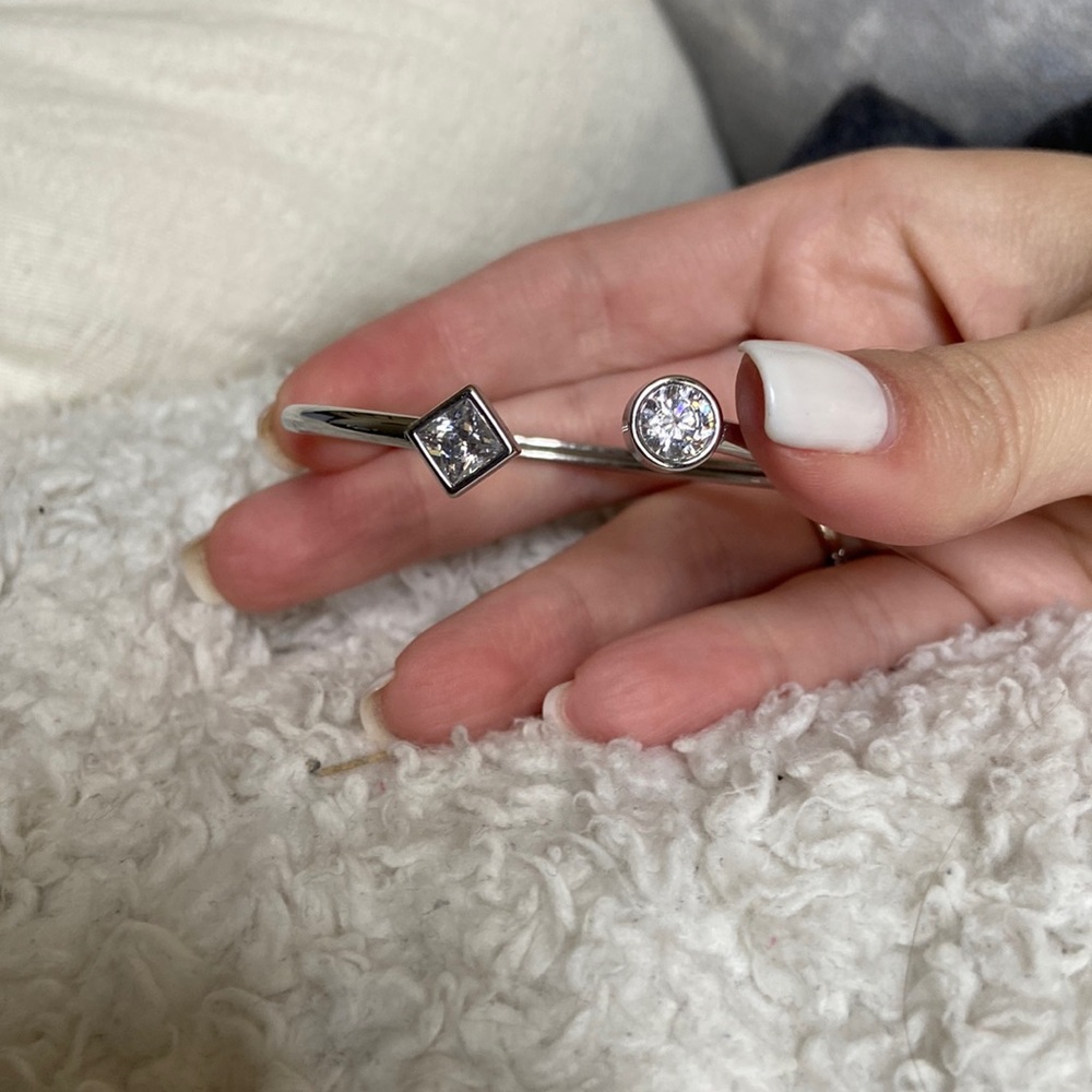 Michael kors silver bangle bracelet